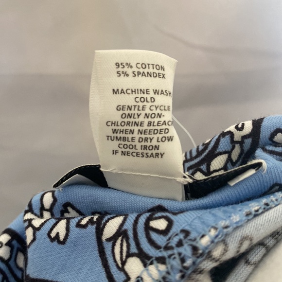 NWT Ann Taylor Loft Empire Waist Blue Print Strappy Dress - Picture 6 of 8